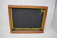 Vintage Kroger Advertising Chalk Board