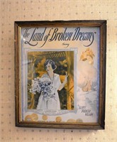 Land of Broken Dreams Framed Sheet Music
