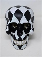 Harlequin Skull Resin