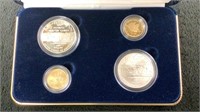 2002 W Salt Lake City Olympic Silver&Gold Coin Set