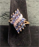 10kt Sapphire and Diamond Rind w/ Appraisal-