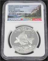 2015 Canada Walleye $20.00 Silver Coin-
