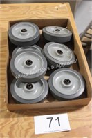5" Hard Rubber Replacement Wheel (8)