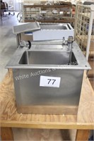 Stainless Steel Drop-In Ice Bin with Water Station