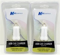 * 128 New MobilEssentials USB Car Charger