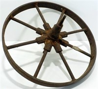 * Vintage 16 1/2" Cast Iron Wheel