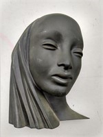 Dewitt McKinley Metal Sculpture Womans Face