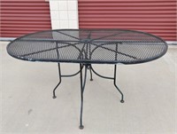 Oval Wrought Iron Patio Table