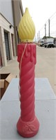 Vintage Outdoor Giant Christmas Candle Decoration