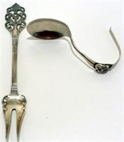 Th. Marthinsen Norway Sterling Silver Fork & 800