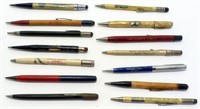 Lot of 14 Vintage Advertising Mechanical Pencils