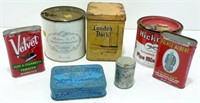 Lot of 7 Vintage Tobacco Tins - Minty Velvet,