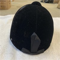 Black Velvet Jockey Helment