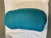 Teal sleeping bag