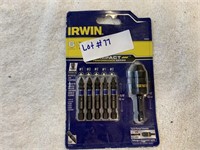 Irwin 6pc Impact power bits and extension
