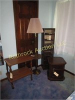(3) END TABLES (1 does not match), LAMP, CLOTHES