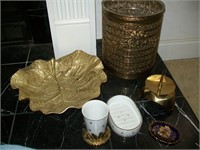 Miscellaneous gold decor