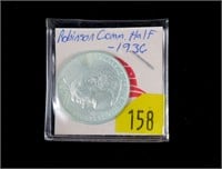 1936 U.S. Arkansas-Robinson silver half dollar,