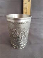 TALLER SHOT WITH HORSES IN PEWTER