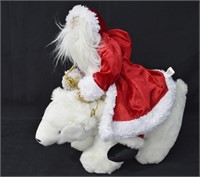 Santa Riding Polar Bear Christmas Decor