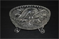 Crystal Footed Bowl 7"