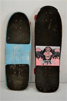 2 pcs Vintage Wood Deck Skateboards