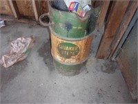 Quaker state barrel