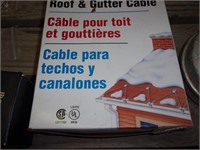 Roof gutter cable elec