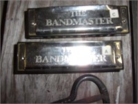 2  band master harmonicas & juice harp