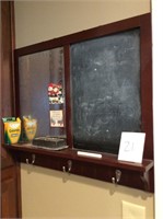 Key Hook, chalkboard, Bulletin Board