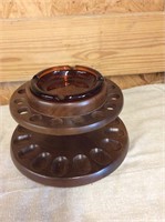 Vintage pipe stand with ashtray
