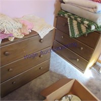 2- 3 drawer dressers