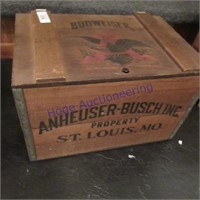 Budweiser Anheuser Busch wood box