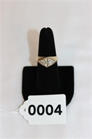 14K Gold and Diamond Ring Sz 8 .40CT Diamonds