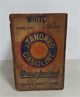 Standard gasoline wooden crate