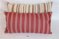 Pair of Striped Decorative Pillows
