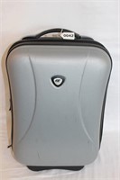 Gray Rolling Suitcase Travel On Size