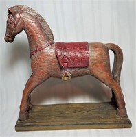 Horse w/ Red Saddle Decor