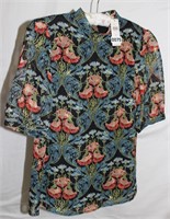 Anthropologie Floral Shirt Sz 0 New With Tags