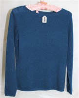 Ellen Tracy Blue Cashmere Sweater Sz S