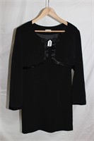 Black Formal Dress with Cover Sz S