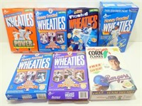 * Seven (7) Wheaties Baseball Cereal Boxes -