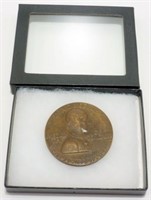 1928 Charles Lindbergh 2 3/4" Bronze Medal of the
