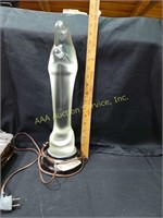 Light up glass Mary statue