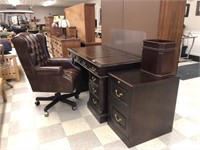 Office Furniture-Desk, Chair, File Cabinet, Trash