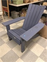Blue Painted Adirondack Porch Chair