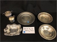 6 Pieces of Sterling Silver Holloware