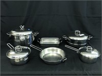 6 Pieces of  Stainless Steel Cookware