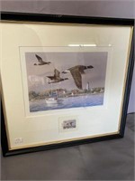 1995 NC WATERFOWL PRINT AND STAMP CANADIAN GEESE