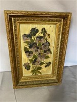 EARLY GOLD DEEP WELL FRAME PAINTING ON GLASS